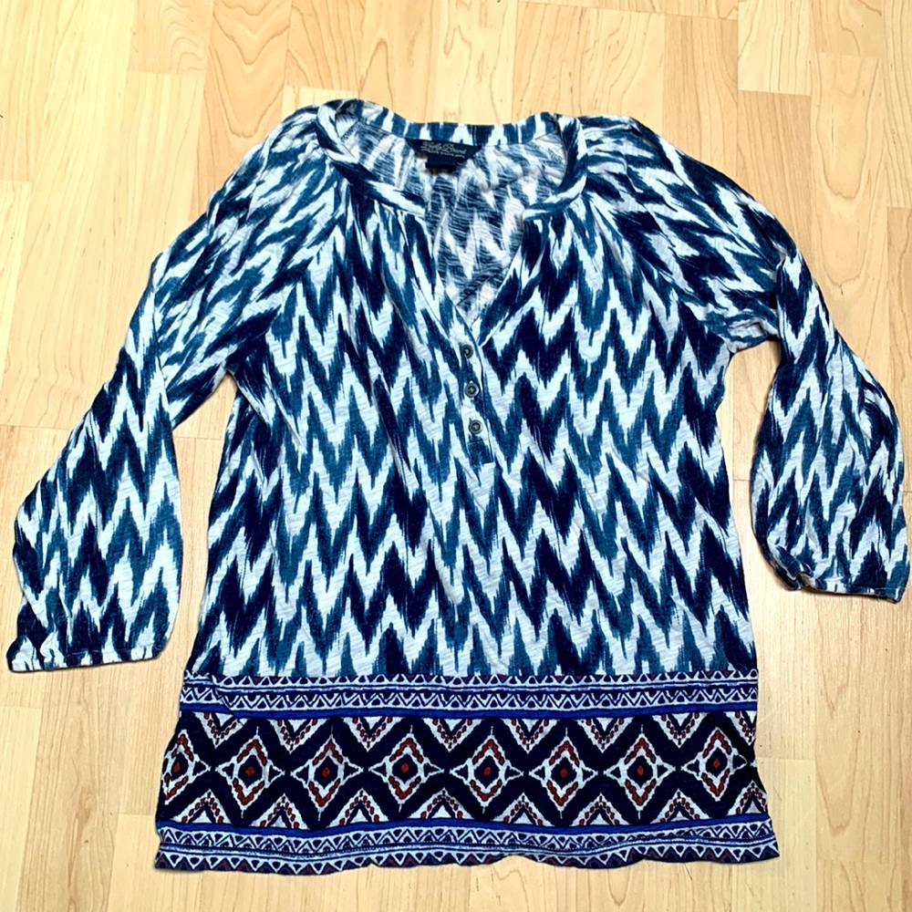 Lucky Brand 3/4 sleeved blouse